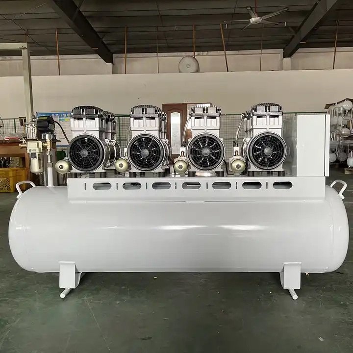 Heavy Duty Standing Industrial Mini Small Portable Oil-free Silent Air Compressor for Spray Painting
