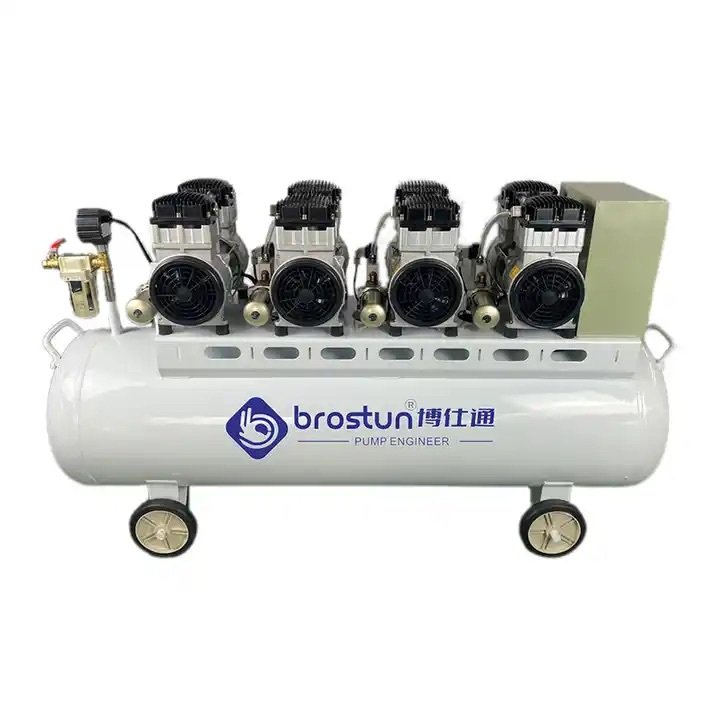 Heavy Duty Standing Industrial Mini Small Portable Oil-free Silent Air Compressor for Spray Painting