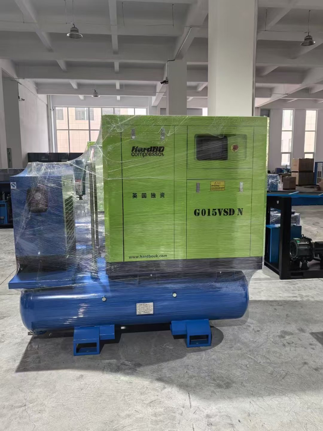 New Condition Integrated 37kw Direct Drive Screw Air Compressor 500L Tank 220v/380v/110v 16bar/10bar Natural Gas Engine Motor