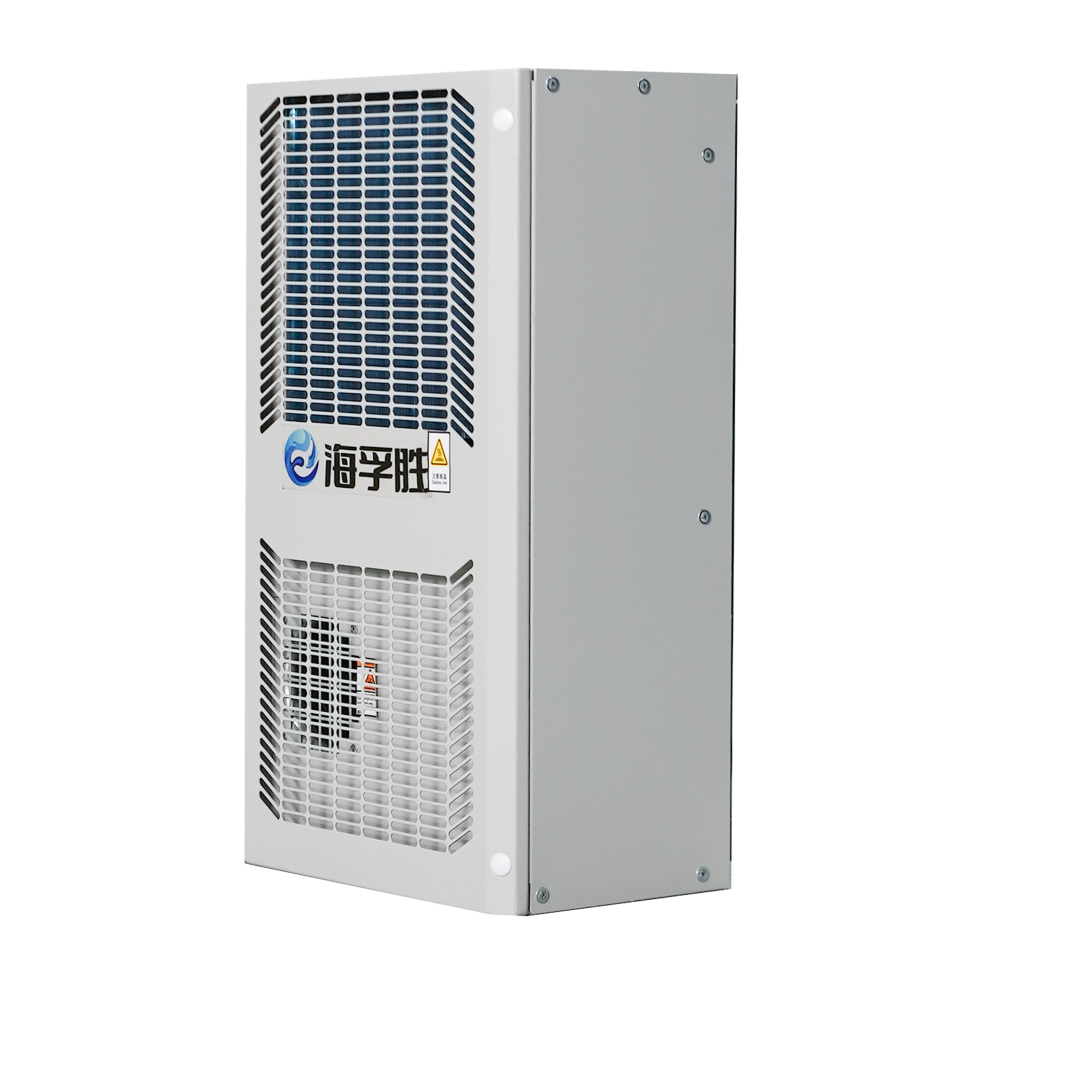 IP55 Door Mounted Telecom Cabinet air Conditioner Power Saving No-condensed Water Low Profile Thin Small Size Pc 300d