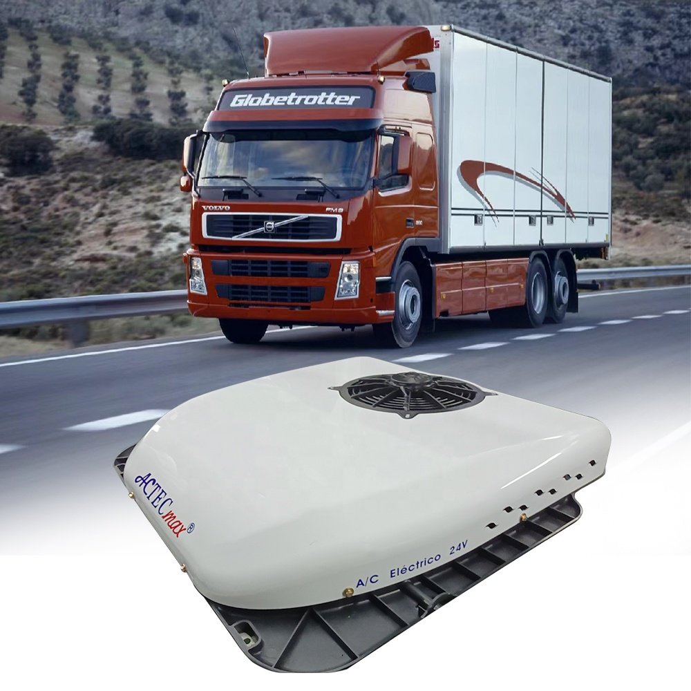 Travel Electric Truck AC 12V Air Conditioner AC.161.072 DC 24V Parking Cooler Rooftop Mounted Camping RV Air Conditioning Unit