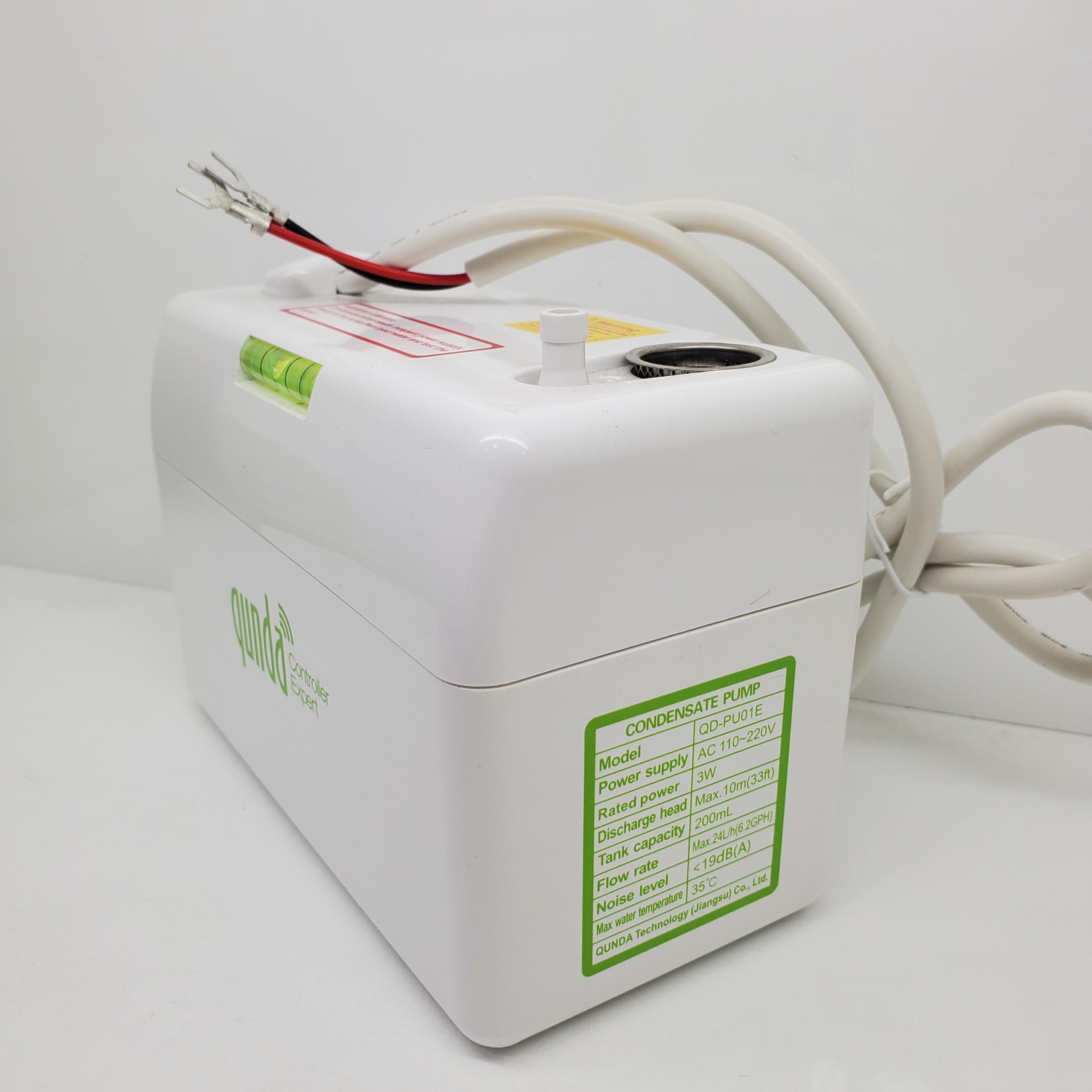 QUNDA QD-PU01F A/C Water Pump Condensate Pump 40L/h Air Conditioner Draining Water Wall Mounted Condensate Pump