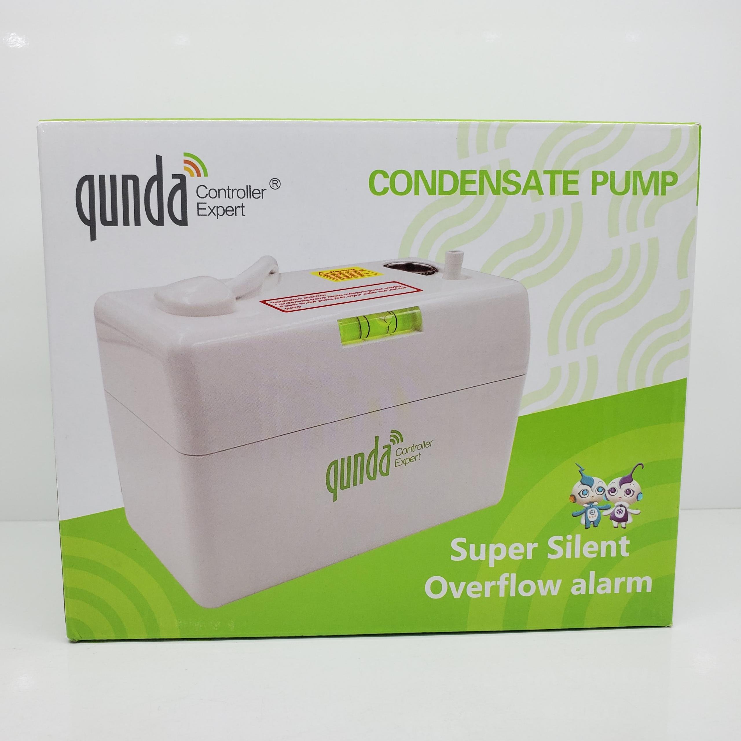 QUNDA QD-PU01F A/C Water Pump Condensate Pump 40L/h Air Conditioner Draining Water Wall Mounted Condensate Pump