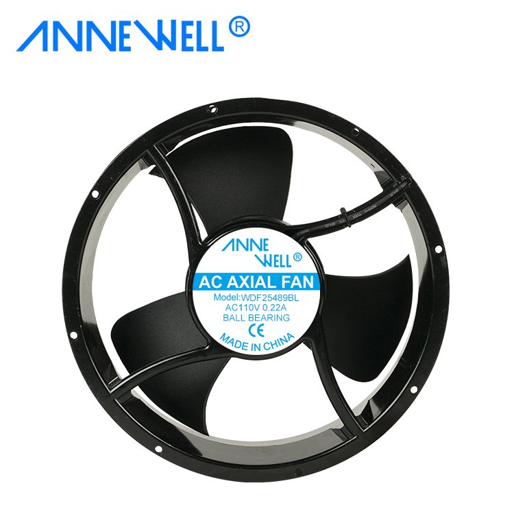 10inch Round Shape 254mm Large Airflow Axial Flow Fan AC 110V 254*89mm For Medical Device Silent Cabinet Exhaust Cooling Fan