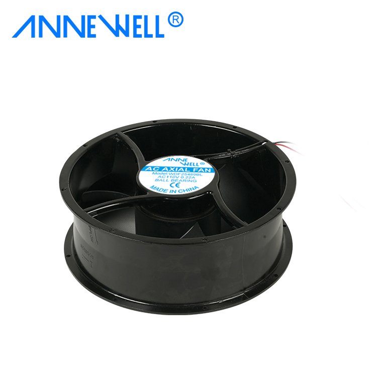 10inch Round Shape 254mm Large Airflow Axial Flow Fan AC 110V 254*89mm For Medical Device Silent Cabinet Exhaust Cooling Fan