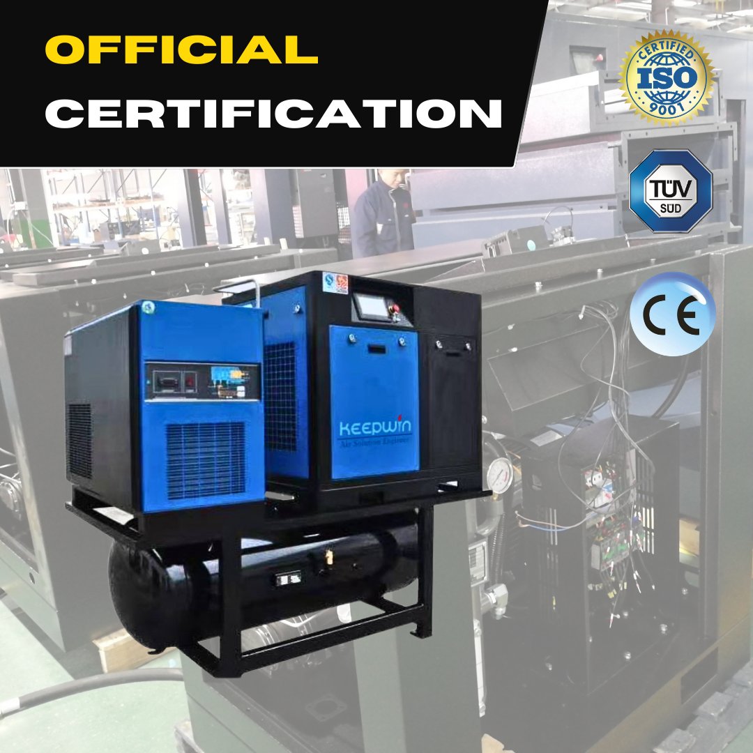 22 Years Factory Price Manufacture Hot Sale 7.5kw 11kw 15kw 18.5Kw 25Hp 8 10 13 16 Bar Screw Air Compressors for Laser Cutting