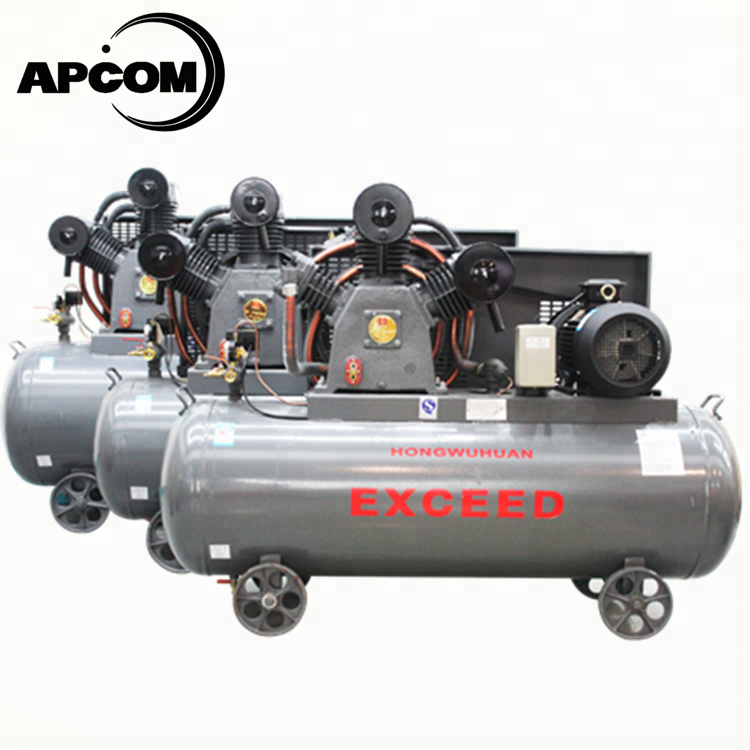 High Pressure APCOM 50 CFM 145 psi 1000L/min HW15012 40CFM 12bar with 500L tank 11kw 15hp Piston air Compressor