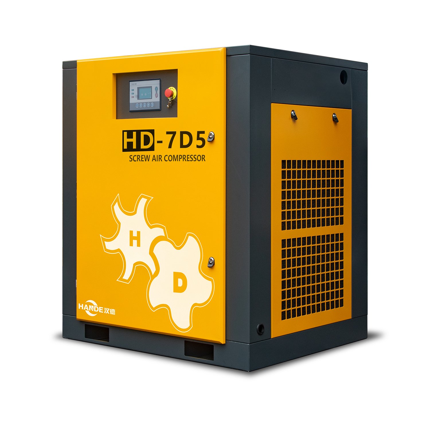 HANDE Industrial Air Compressor 7.5KW 10HP 0.8Mpa 1.0Mpa Fixed Speed Power Frequency Screw Air Compressor Compresores De Aire