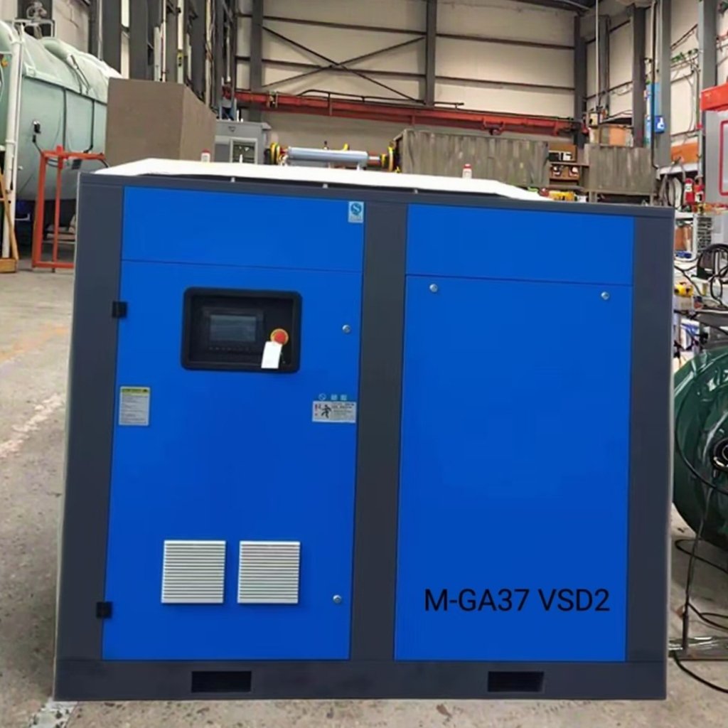 Popular 37KW 50HP Two Compression 2 Stage Screw Air Compressor for Metallurgical Industry