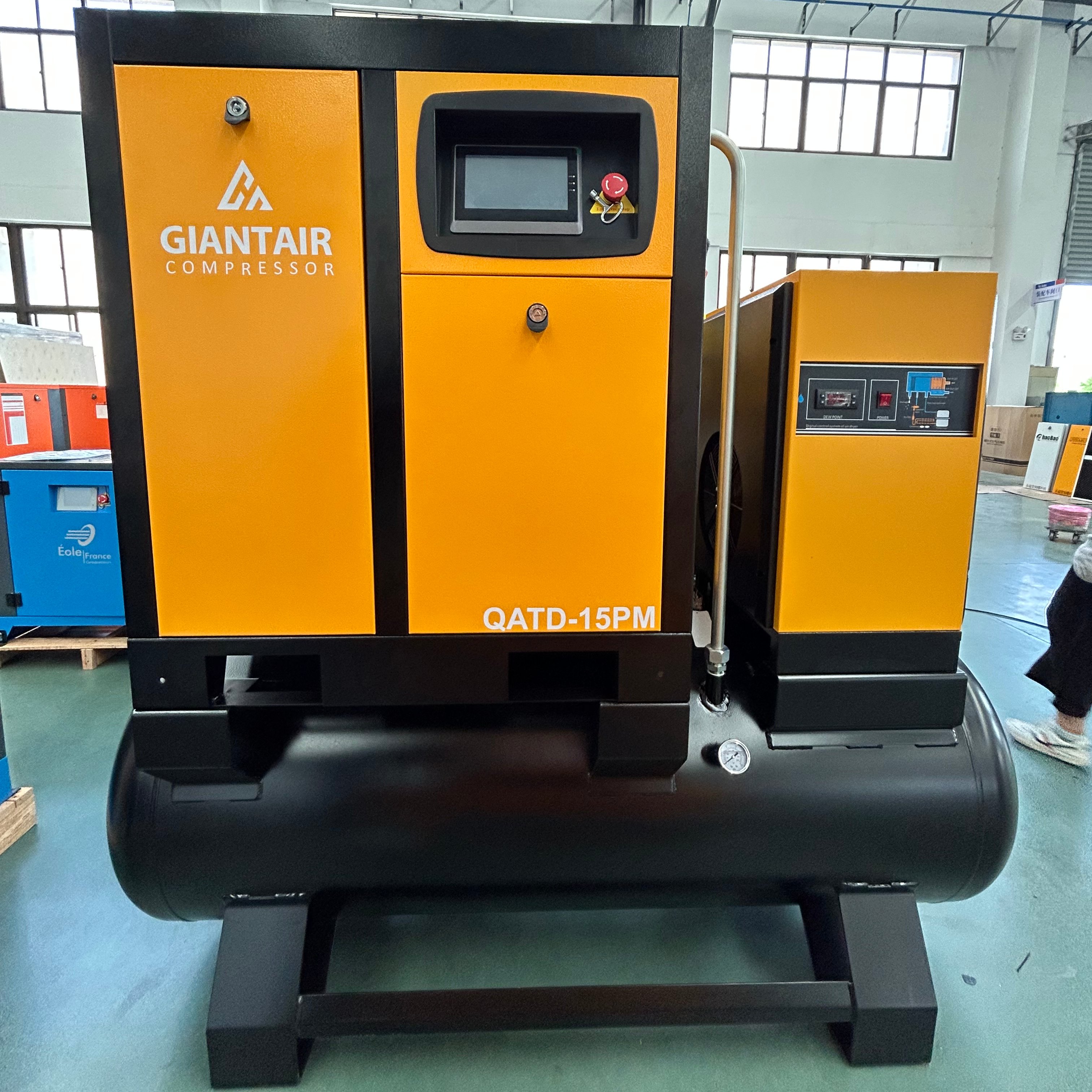 GiantAir 7.5KW 11KW 15KW 18.5 air Industrial Compressor 4-in-1 All in One Screw air Compressor for Air System