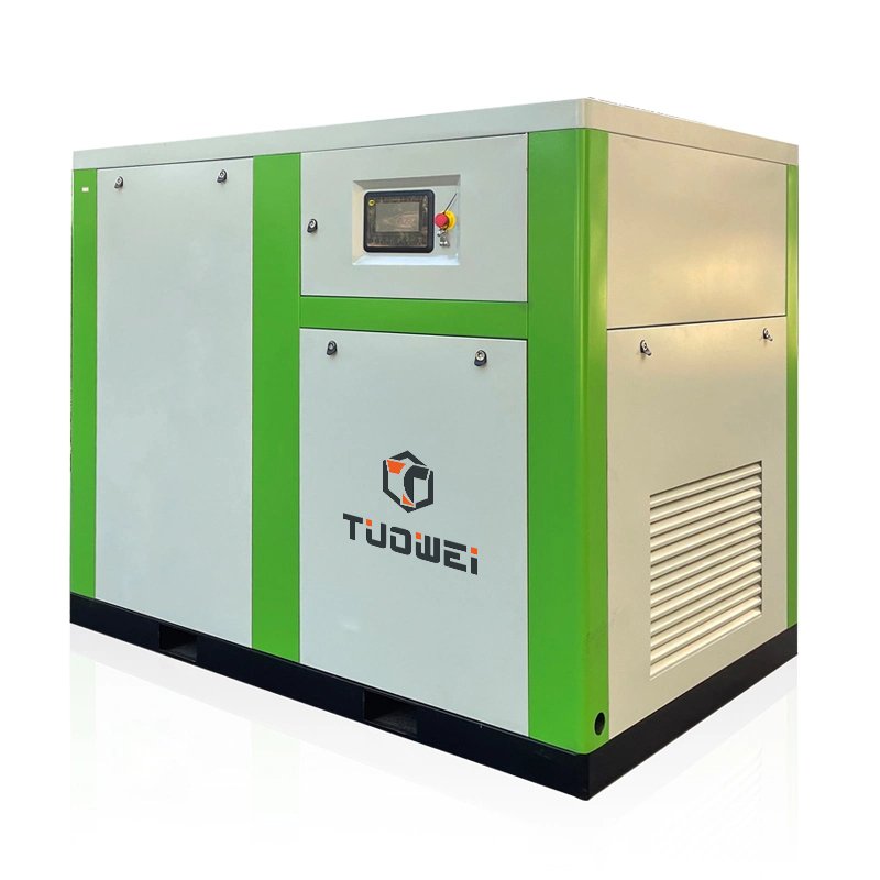 High Power 160 kW 200 Hp 12 Bar Water Lubrication Oil Free Screw Air Compressor for Glasses Industry