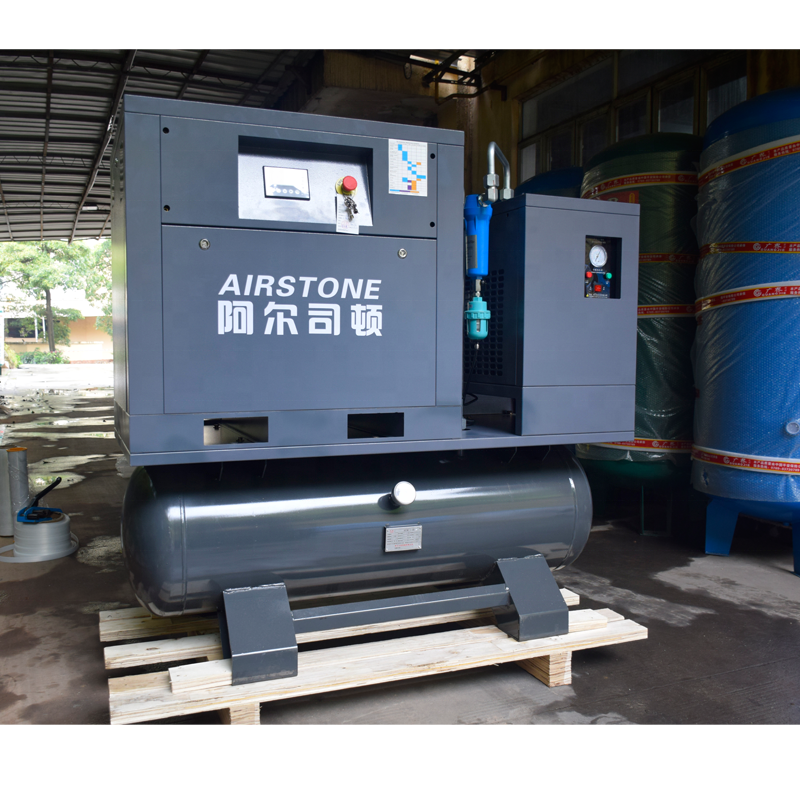 Customize 15Kw 20Hp 16Bar All in One Screw Air Compressor Combined With Tank Air Dryer for Laser Cutting Air Compressor
