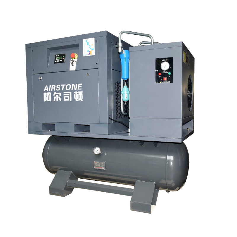 Customize 15Kw 20Hp 16Bar All in One Screw Air Compressor Combined With Tank Air Dryer for Laser Cutting Air Compressor