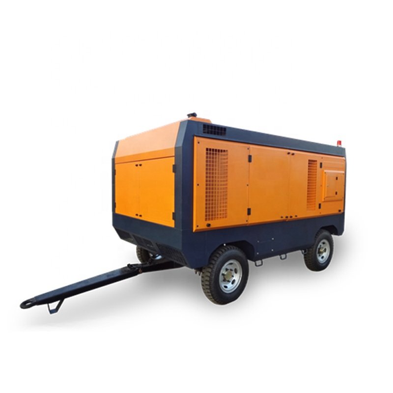 China Manufacture 8bar-17bar 37kw-160KW Diesel Engine Air Compressor Portable Screw Air Compressor