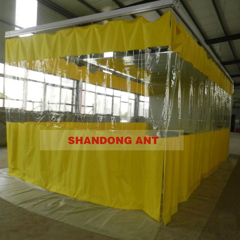 Spray Booth Prep Station High Quality Polishing Cabin for Car Painting 7m Length With Lights Box and Air Exchange System CN