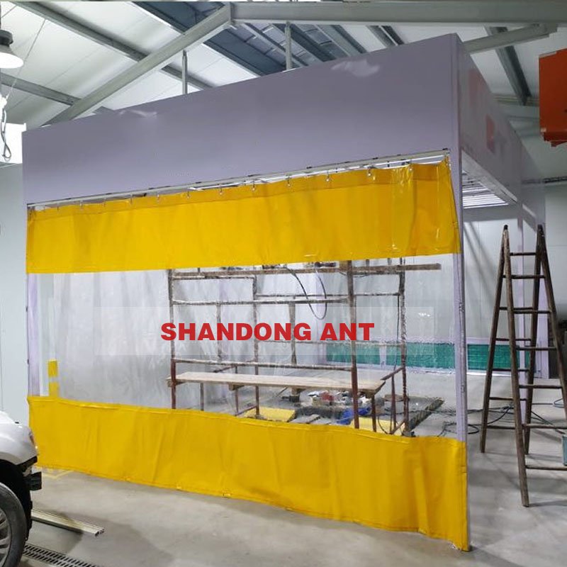 Spray Booth Prep Station High Quality Polishing Cabin for Car Painting 7m Length With Lights Box and Air Exchange System CN