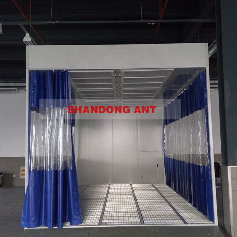 Spray Booth Prep Station High Quality Polishing Cabin for Car Painting 7m Length With Lights Box and Air Exchange System CN