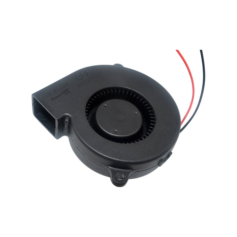 Hangdahui HB7520H12B 12 Volt Fan Blower Cabinet Centrifugal Slim 75mm Fan 7520 Dc Brushless Electric Dc Blower Fan