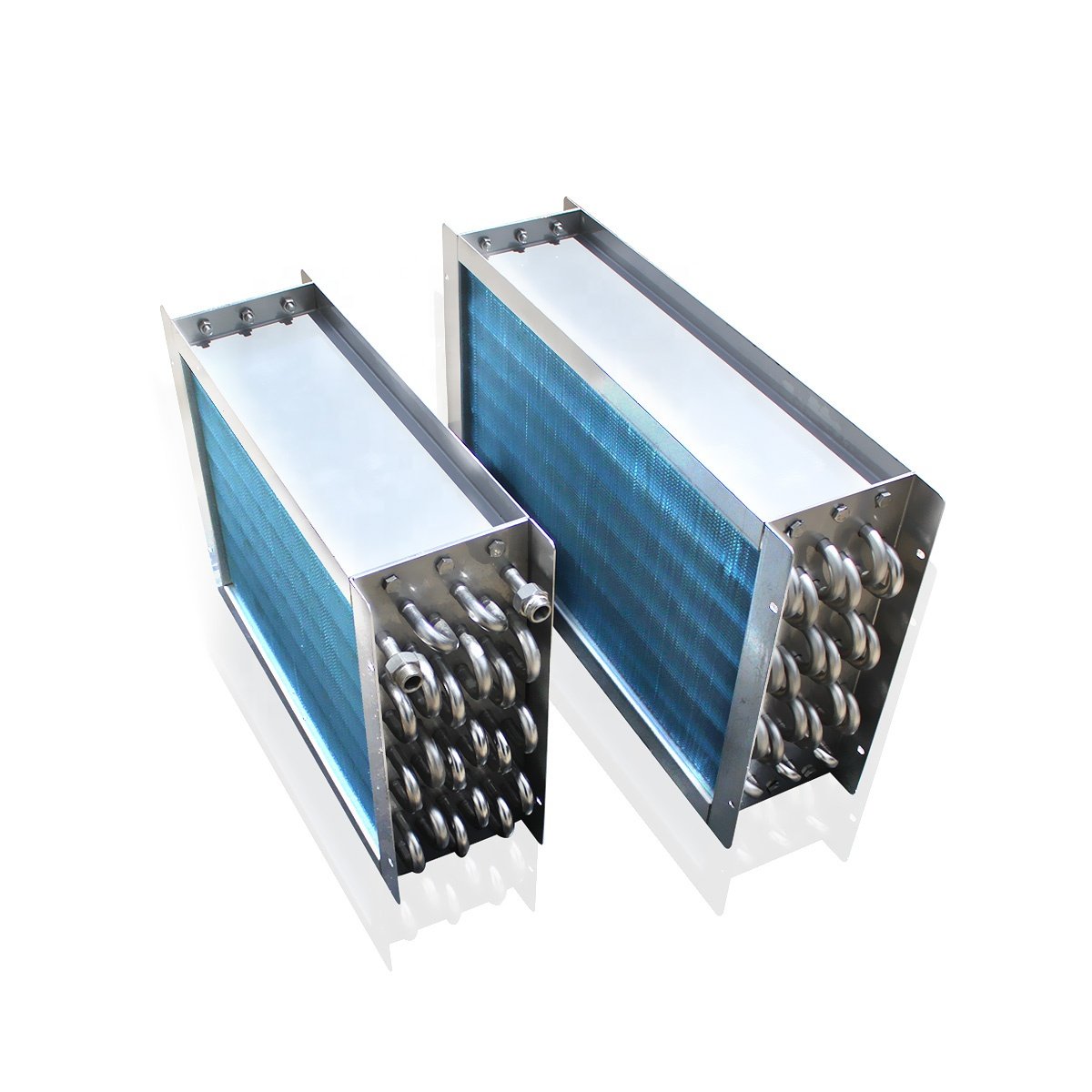 Factory Custom Air Cooled Copper Tube Condenser Heat Exchange Cooler Copper Tube Aluminum Finned Heat Exchanger
