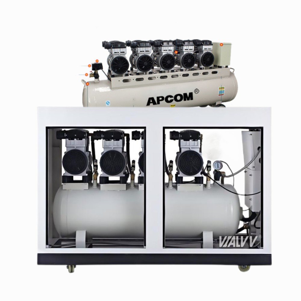 APCOM Single-phase Small 220 V Electric Rotary Screw air Compressor De Ar Electric Rotary Aircompressor Compresor Air-compressor