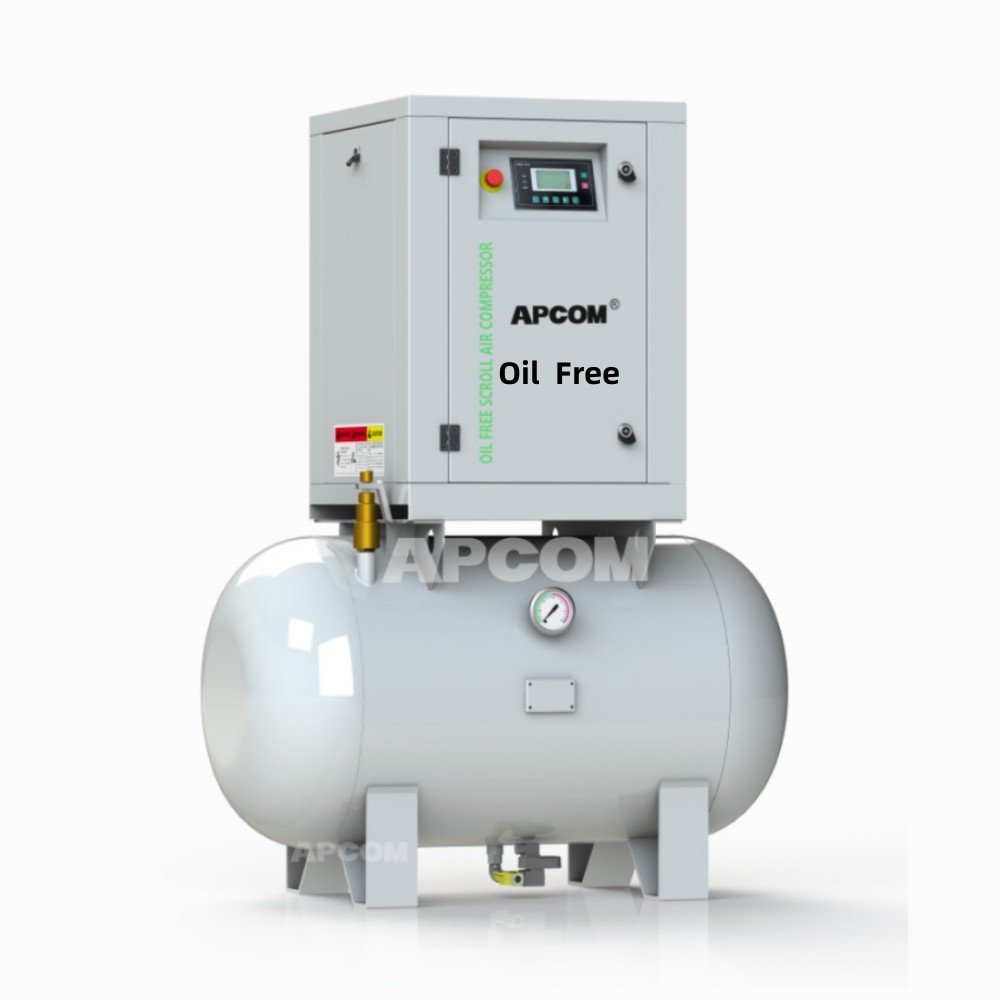 APCOM Single-phase Small 220 V Electric Rotary Screw air Compressor De Ar Electric Rotary Aircompressor Compresor Air-compressor