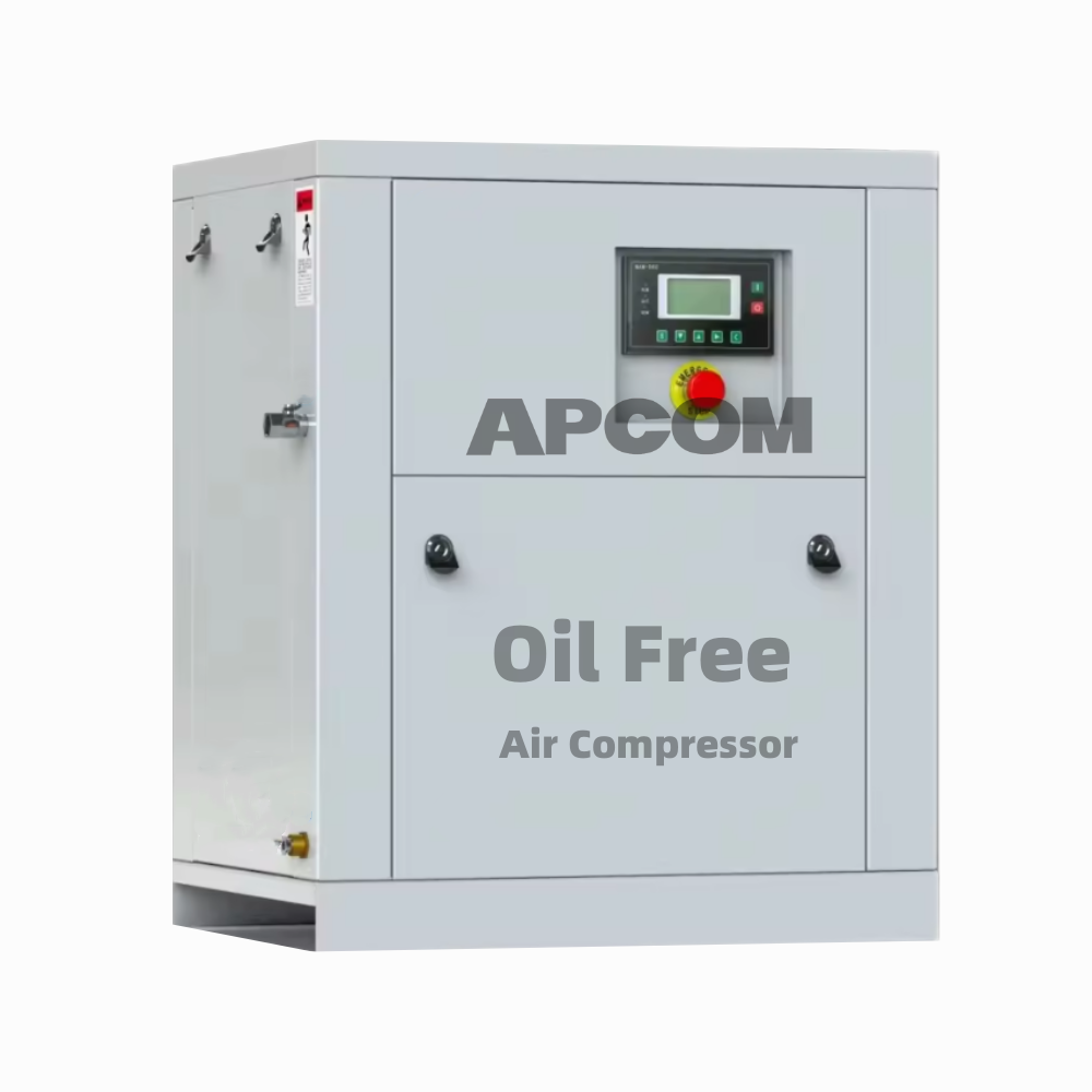 APCOM Single-phase Small 220 V Electric Rotary Screw air Compressor De Ar Electric Rotary Aircompressor Compresor Air-compressor