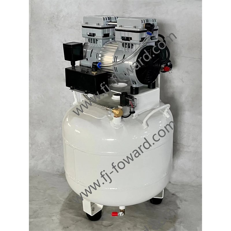 Manufacturers Hot Sale 38L 2hp Dental 750w Industrial Silent Oil Free air Compressor for Dentistry