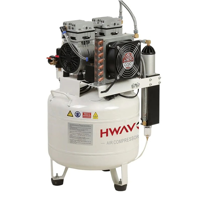 Manufacturers Hot Sale 38L 2hp Dental 750w Industrial Silent Oil Free air Compressor for Dentistry