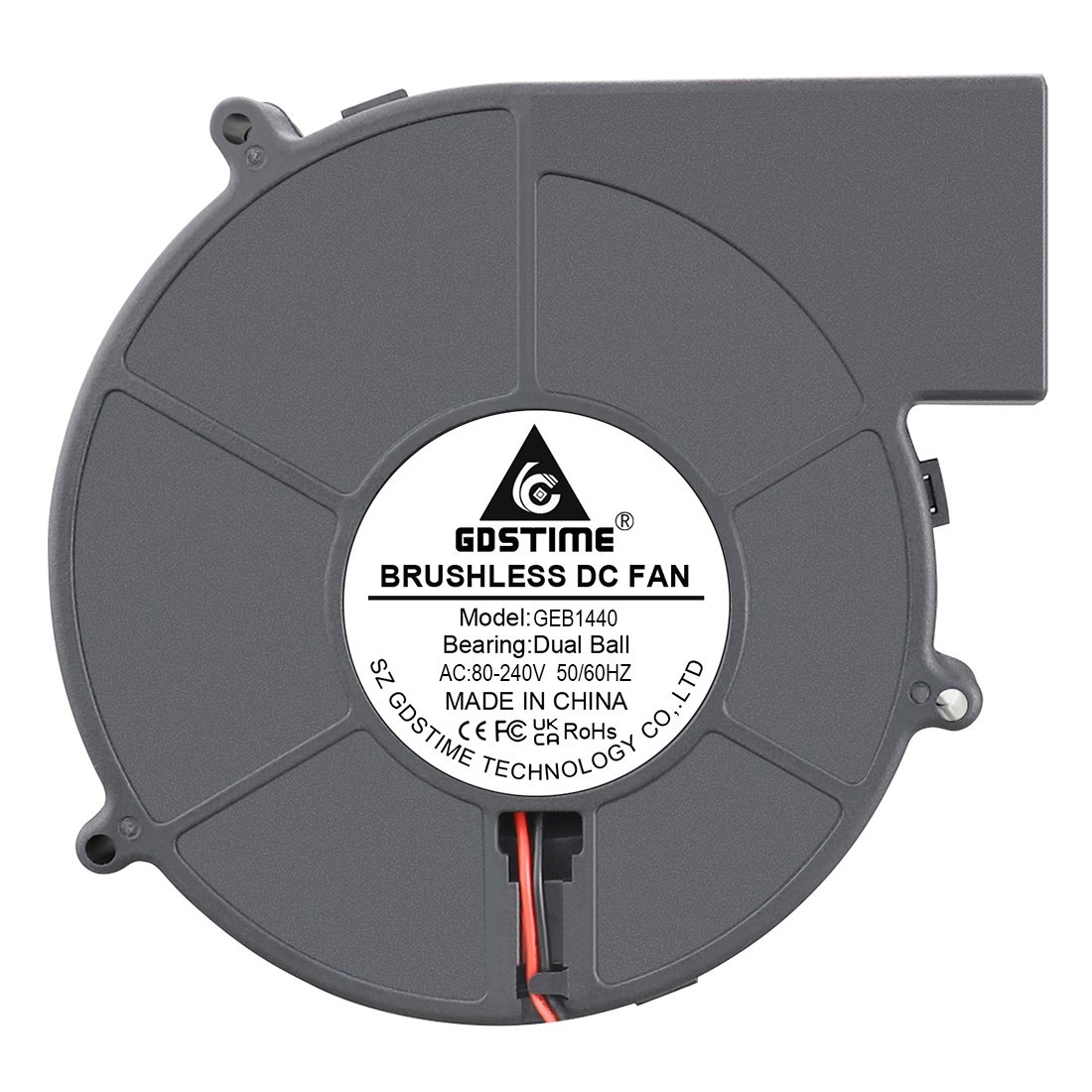 GEB1440 EC Motor AC110 240V 140X140X40MM Blower Turbo Cooler Fan High Speed Big Aif Flow Powerful