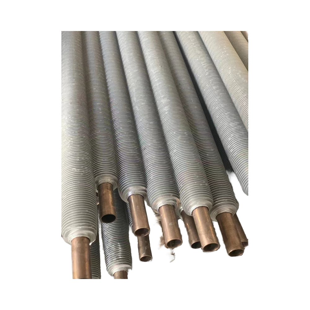 Professional Supply Copper Tube Finned Tube Condenser Evaporator Copper Fin Tube