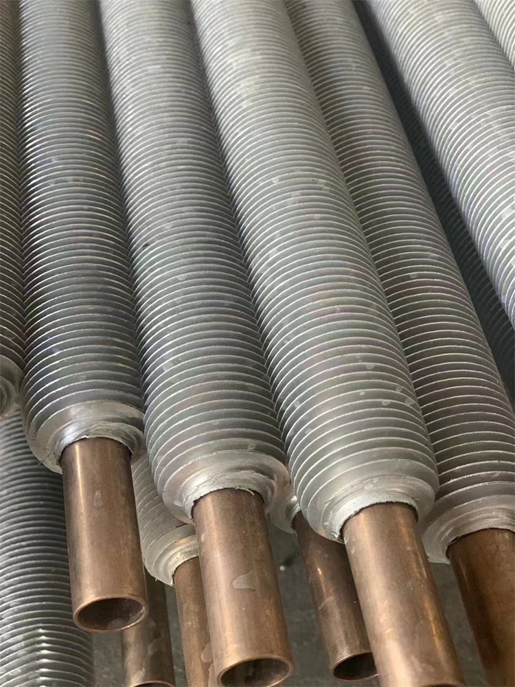 Professional Supply Copper Tube Finned Tube Condenser Evaporator Copper Fin Tube