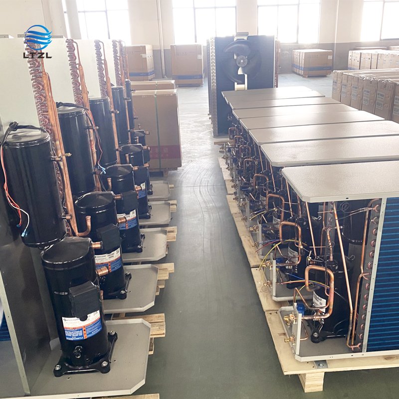2024 Condensing Unit with Motor Cooling Fan Cold Room Compressor Refrigeration Unit air Cooled Condensing Unit 5hp