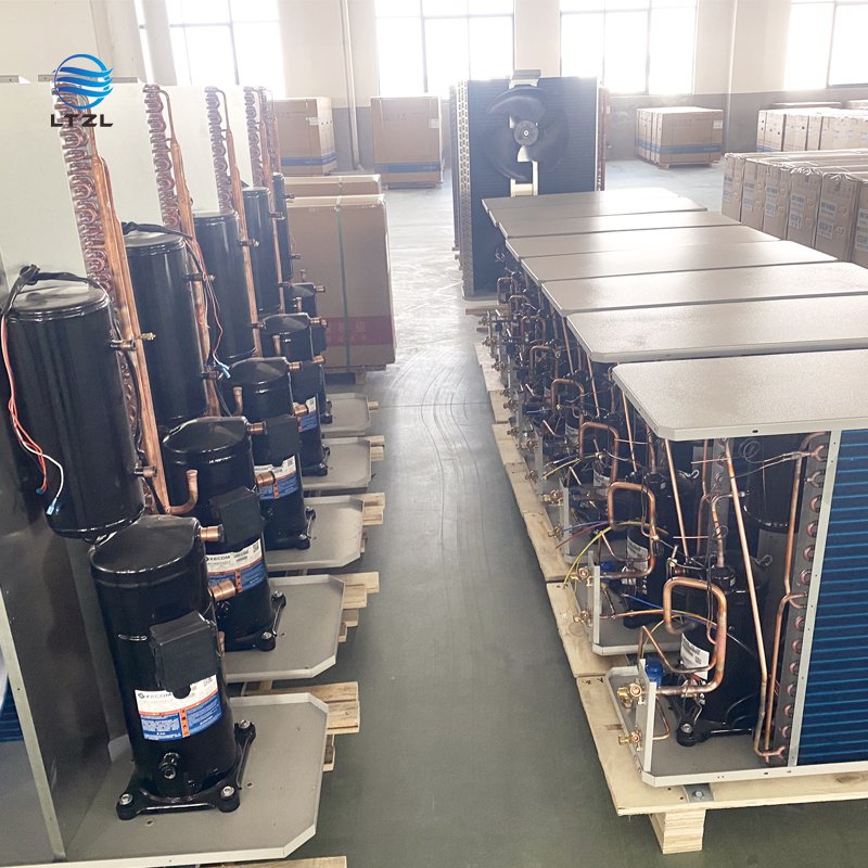 2024 Condensing Unit with Motor Cooling Fan Cold Room Compressor Refrigeration Unit air Cooled Condensing Unit 5hp
