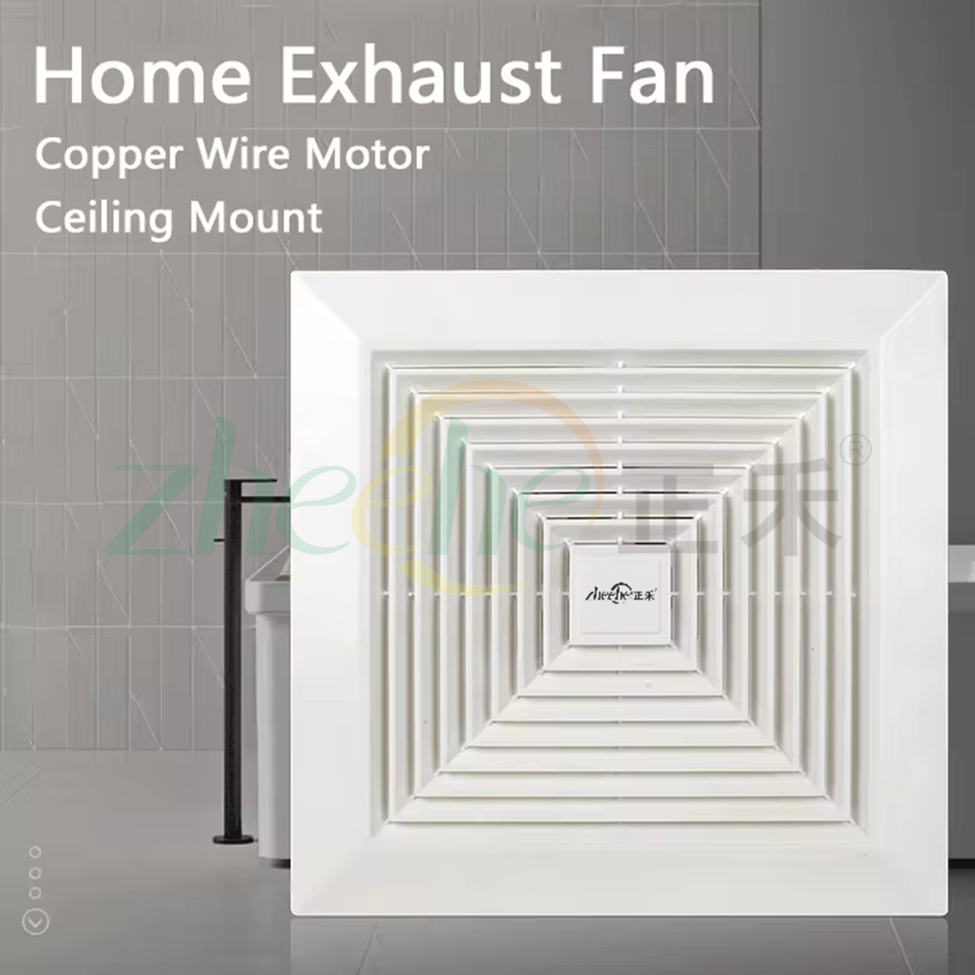 200mm 8 Inch Exhaust Fan Ventilation Fan Kitchen Ceiling Extractor Vent Fan Toilets Duct Blower for Wall Window Bathroom