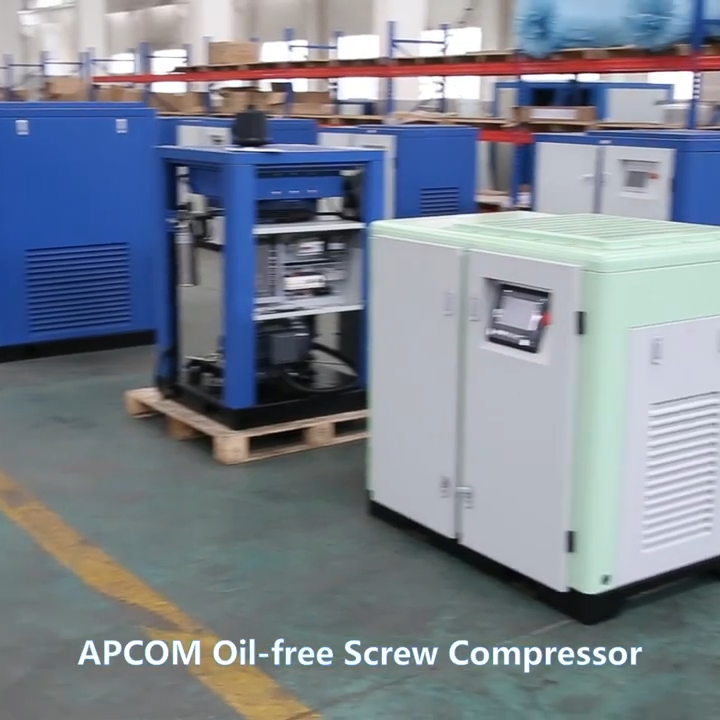 650L/min 10bar 20CFM 7.5HP 5.5kw Screw Oil Free air Compressor