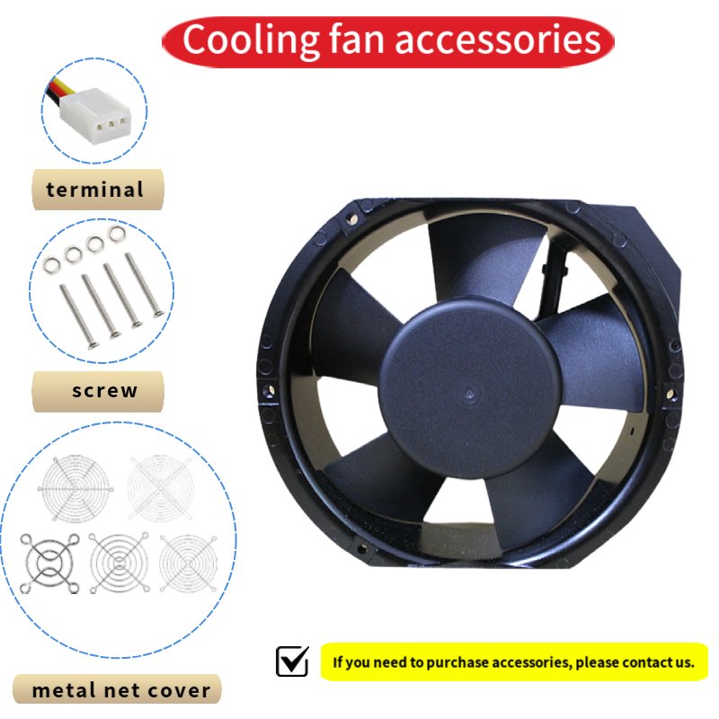 17251 AC110V 220V Profan Ice Cooler Fan Metal Blade air Cooler Roof Mounted Extraction Fans Ventilation Magnetic Cooling Fan