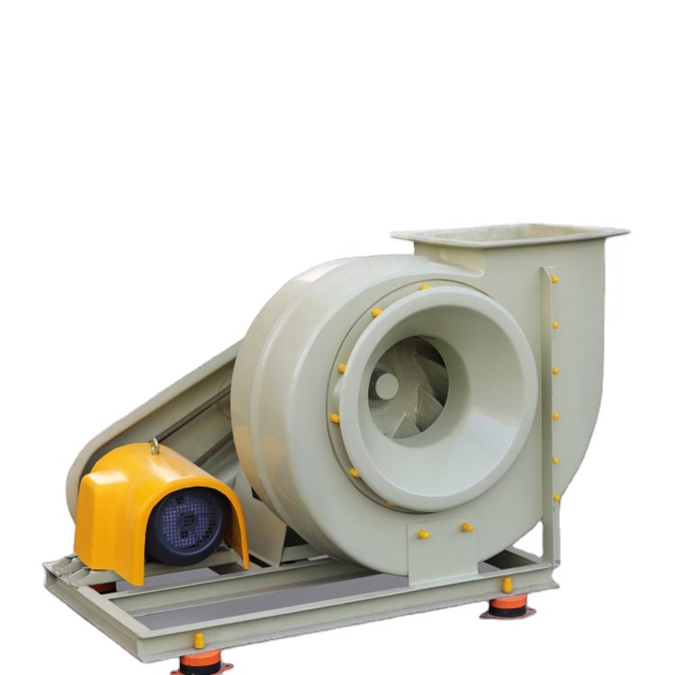 4-72 FRP AC Exhaust Single Suction Radial Air Blower Custom Cooling Ventilation Centrifugal Fans
