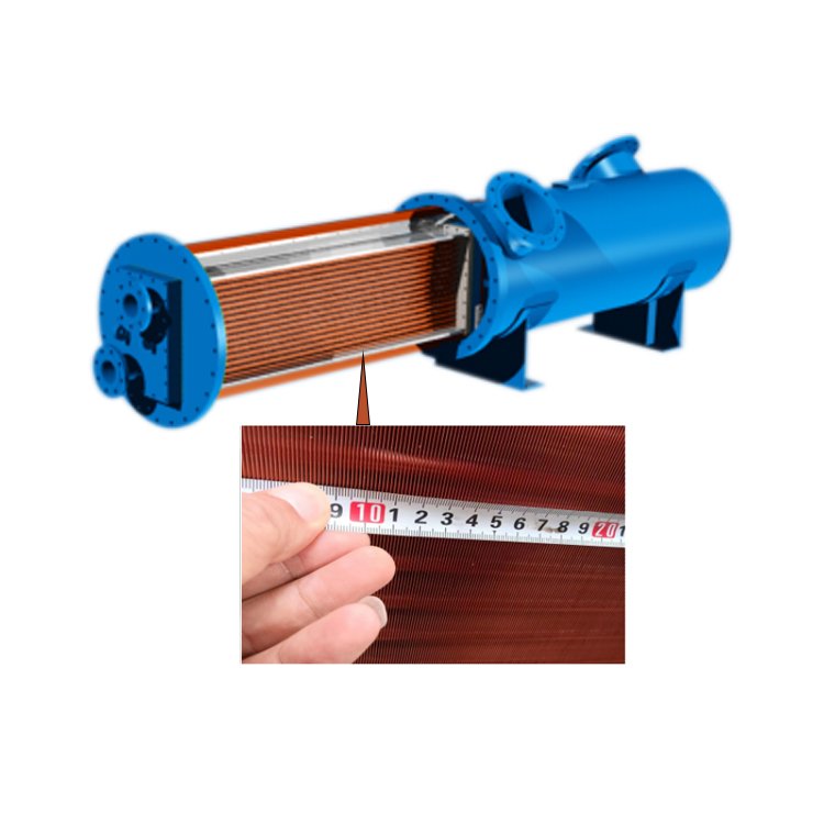 Fin tube condenser for cooling compressor air HVAC Industrial Plants efficient heat exchanger