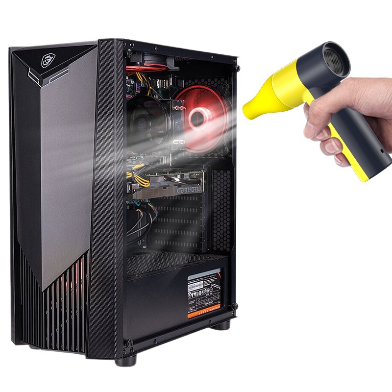 Electronics Cleaning Dust Blower Machine 1100mAh Battery Electronic Computer Dust Blower Fan