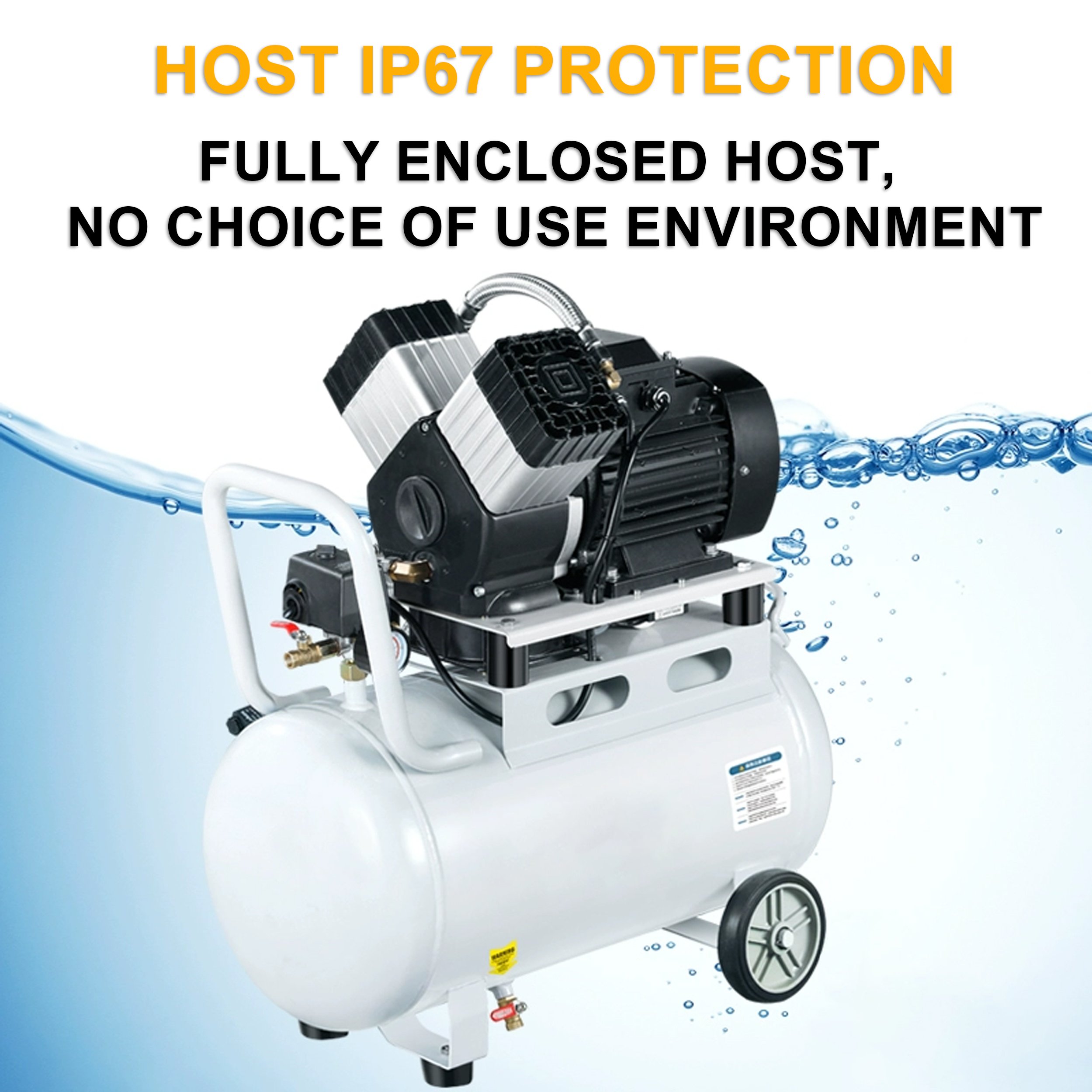 SOVE Air Compressor Industrial Grade Large 380V New Energy Vehicle Oil-free air Compressor Silent High Pressure air Pump