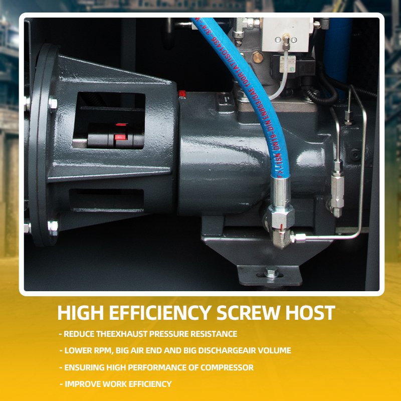 HANDE Slient Energy Saving 90KW 120HP Air Compressor Machines 220V/380V/440V/600V PM VSD 90KW Screw Air Compressor