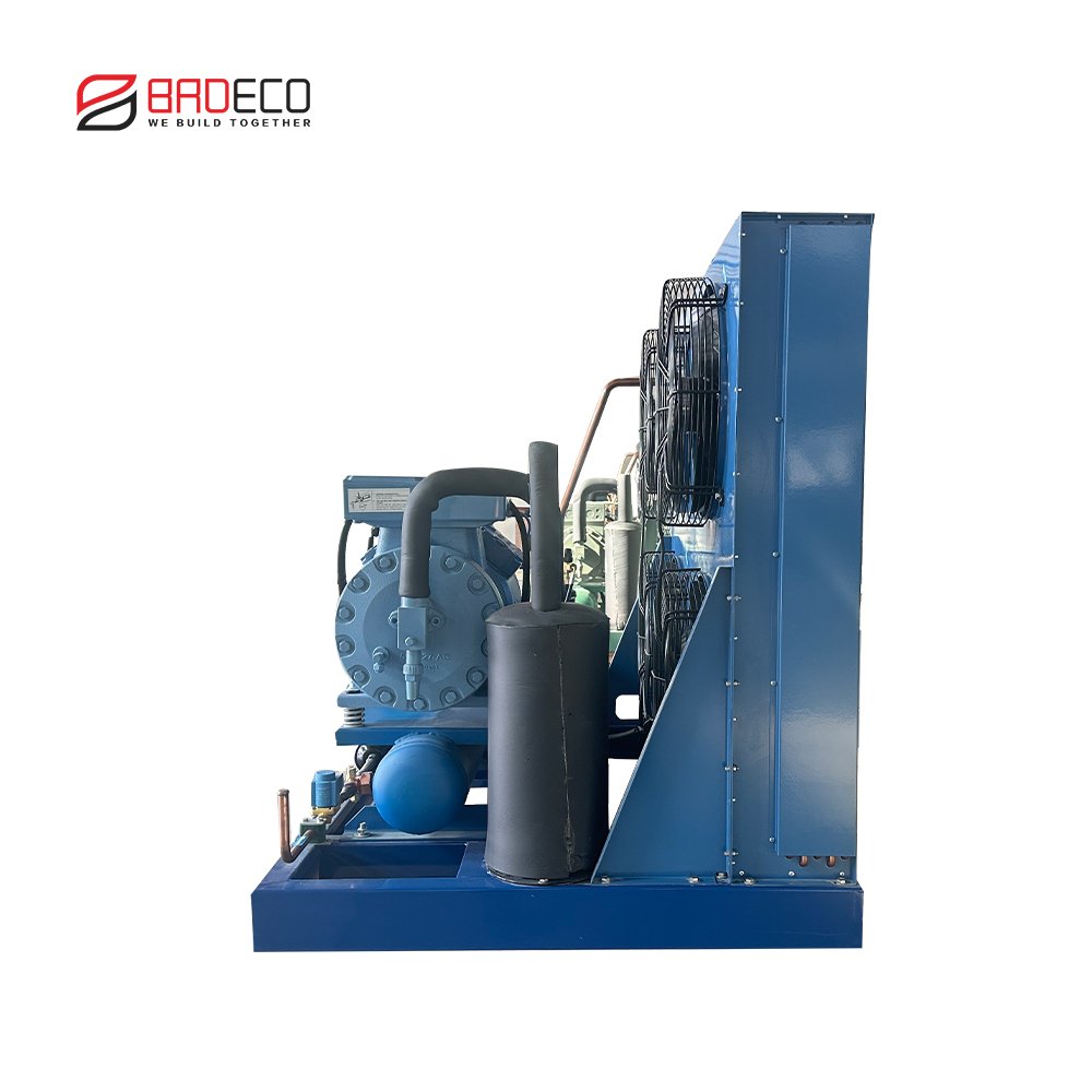 Blast Freezer Air Cooled Semi Hermetic Compressor Bitzer Refrigeration Condensing Unit for Cold Room Refrigeration