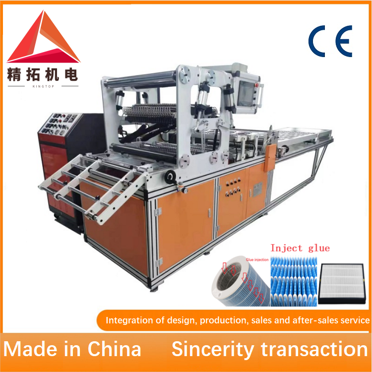 Full Automatic Filter Paper Pleating Machine Cabin Air Filter Gluing and Bonding Machine