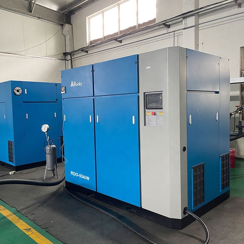 55kW 75hp Compresor De Tornillo GHH Dry Oil Free Screw Air Compressor RDO-55A/W