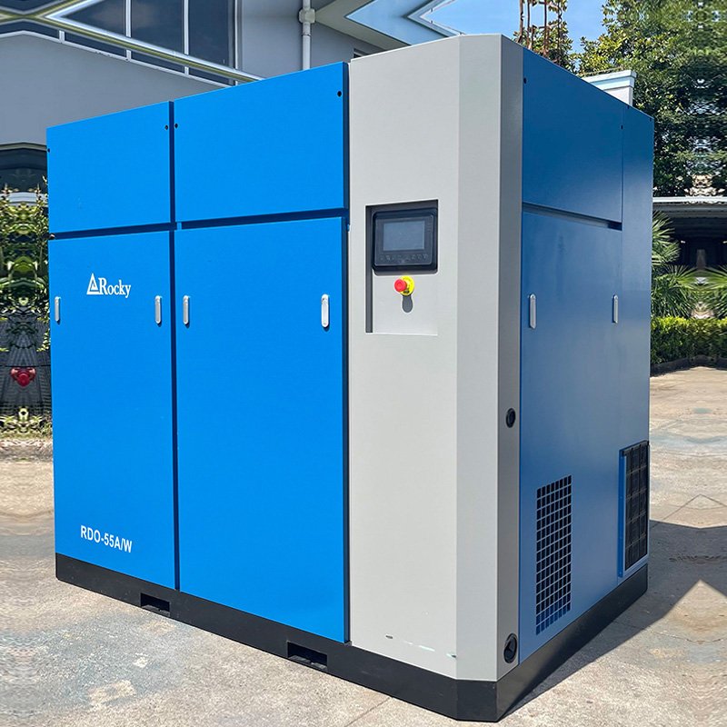 55kW 75hp Compresor De Tornillo GHH Dry Oil Free Screw Air Compressor RDO-55A/W