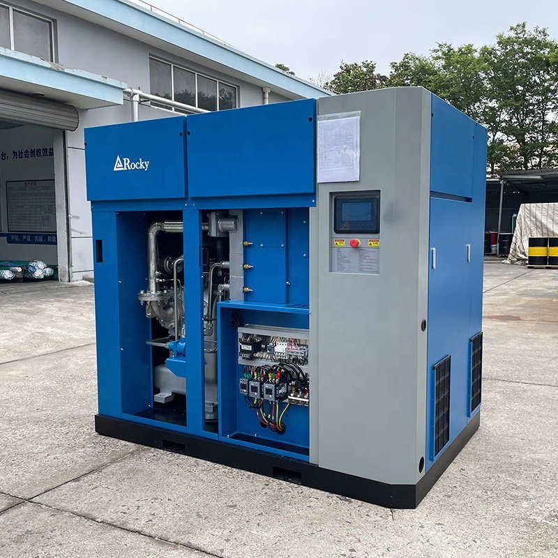 55kW 75hp Compresor De Tornillo GHH Dry Oil Free Screw Air Compressor RDO-55A/W