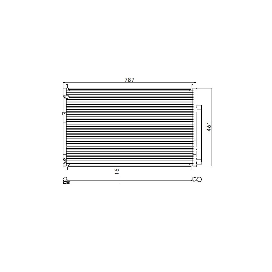 Aftermarket Car Auto Air Conditioning System Auto AC Condenser for HONDA ODYSSEY USA OEM 80110TK8A01