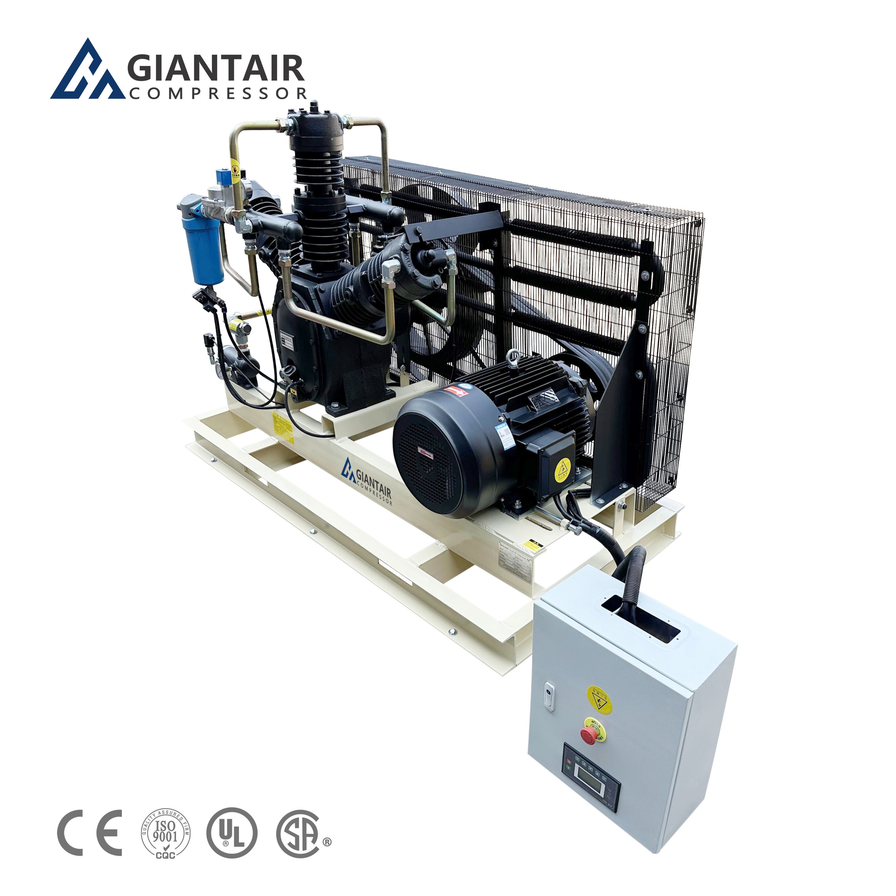 GIANTAIR 30 Bar 40 Bar Factory Wholesale Price Booster Pump Piston Air Compressor for PET Bottle Blowing