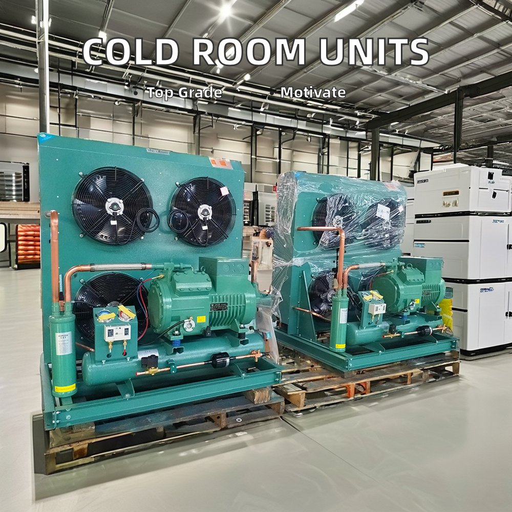 New Bitzer Compressor Energy Saving Automatic Storage Equipment for Fruits Vegetables Condensing Units for Cold Room Restaurants