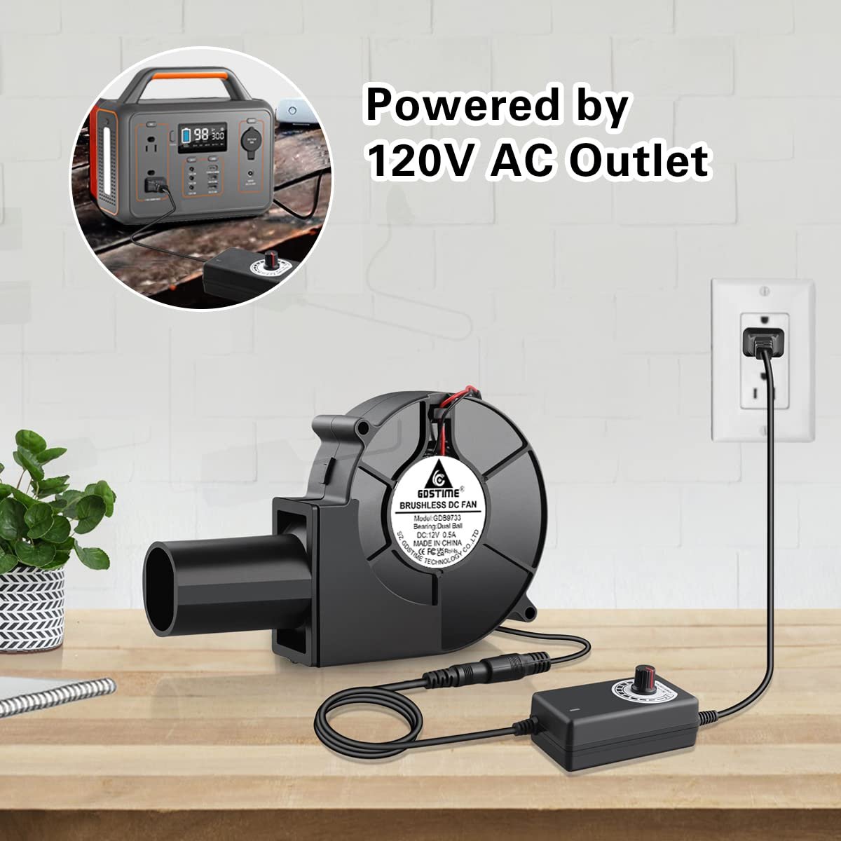 9733 97mm 97x94x33 High Pressure 12v Dc Blower 12v Fan